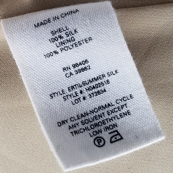 Theory Beige Ertil Summer Silk Halter Top Size P - Picture 7 of 7